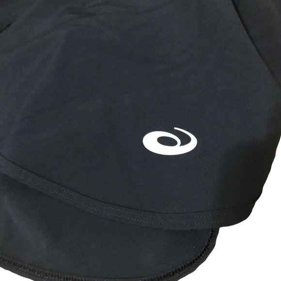 Asics Womens Elastic Waist Drawstring Pull-On Casual Stretch Running Shorts M - Picture 6 of 8